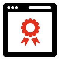 Page Quality and website icon concept vector