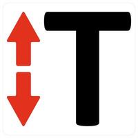 Text and Letter icon concept vector