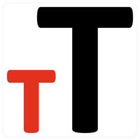 Text and Letter icon concept vector