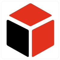 3d box and box icon concept vector