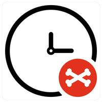 Deadline and calendar icon concept vector