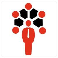 Network and connection icon concept vector