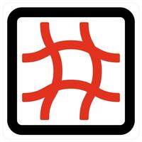 Grid and Prospective icon Concept vector