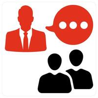 Communication and chat icon concept vector