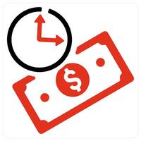Loan Duration and finance icon concept vector