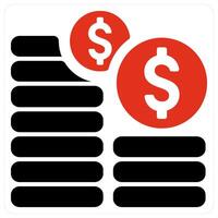 Investment and finance icon concept vector