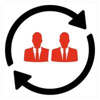 Discussion and idea icon concept vector