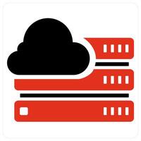 Cloud Hosting and computing icon concept vector