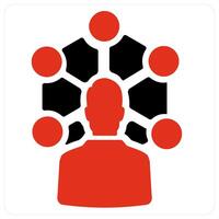 Network and connection icon concept vector