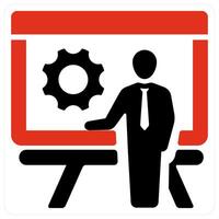Presentation and business icon concept vector