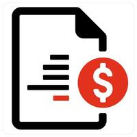 Invoice and account icon concept vector