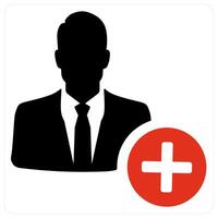 Businessman and manager icon concept vector