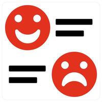 Feedback and customer icon concept vector