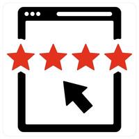 Website Ratings and customer rating icon concept vector