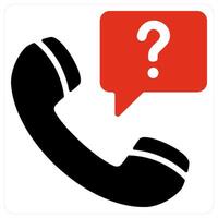 Interview and call icon concept vector