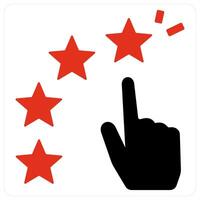 Star Ratings and star icon concept vector