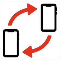 synchronization and database icon concept vector