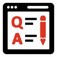 Online Questionnaire and survey icon concept vector