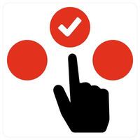 Choice and choose icon concept vector