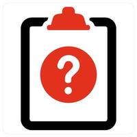 Survey and customer icon concept vector