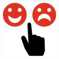 Feedback and customer icon concept vector