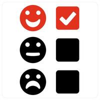 Feedback Survey and customer icon concept vector