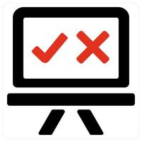 Validation and testing icon concept vector