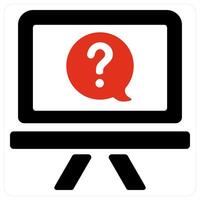 Question and help icon concept vector