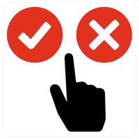 Survey and customer icon concept vector