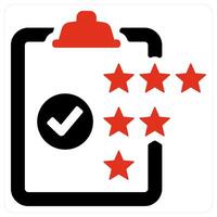 Rating and survey icon concept vector