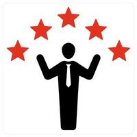 Customer Satisfaction and customer icon concept vector