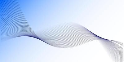 Dynamic sound wave isolated on white background. Musical particle pulsing. Blue energy flow concep vector