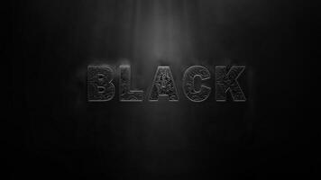 Black Friday Sale Emerging out of the Dark 4K Loop the words Black Friday Sale emerging from a dark smoke filled atmosphere one at a time in a loop video