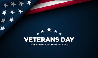 Veterans Day Background Design. Honoring all who served. vector