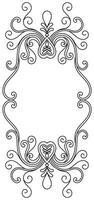 Vintage frame, abstract pattern, antique frame, classic, black lines vector