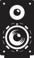 A speaker box silhouette art illustration vector