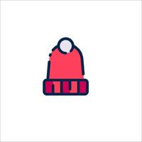 A red hat with the word u in it vector