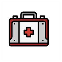 A first aid kit icon on a white background vector