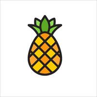 A pineapple icon on a white background vector