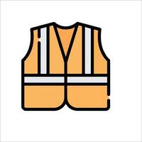 A vest with reflective strips on it vector