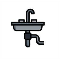 A faucet with a faucet and a pipe vector