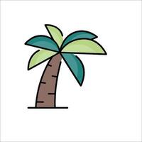 Palm tree icon vector