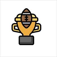 A football trophy on a white background vector