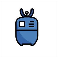 A blue gas tank icon on a white background vector