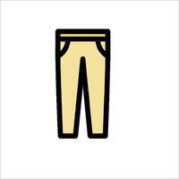 A pair of pants icon in a line style vector
