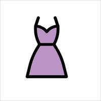 A dress icon on a white background vector