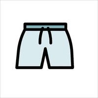 A pair of shorts on a white background vector