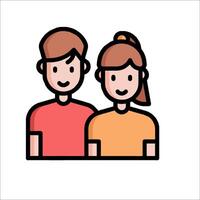 Couple icon illustration vector