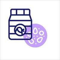 A jar of honey with a purple circle around it vector