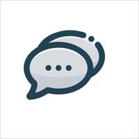 A speech bubble icon on a white background vector
